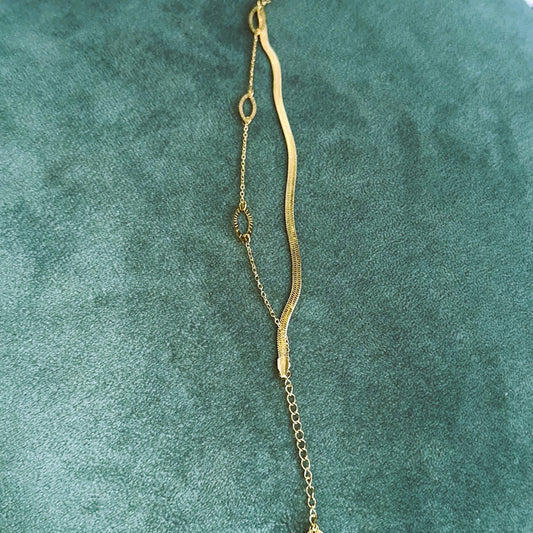 Ovale Zwei-Reihen Armband