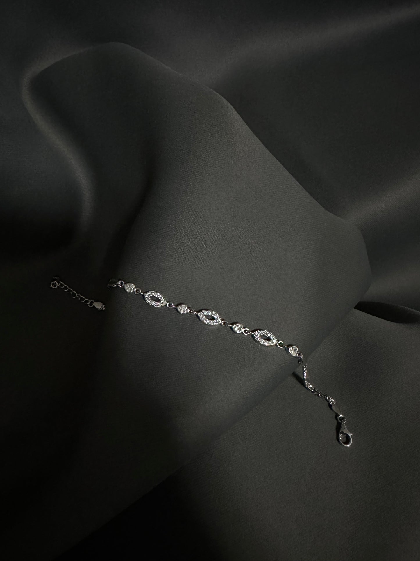 Ovale Herzen Armband