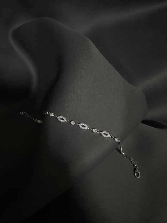 Ovale Herzen Armband