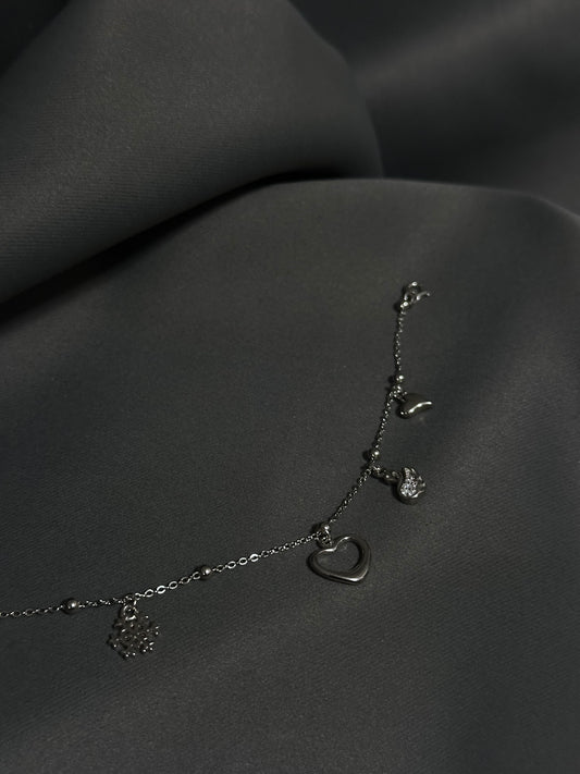 Funkelnde Muster & Herzen Armband