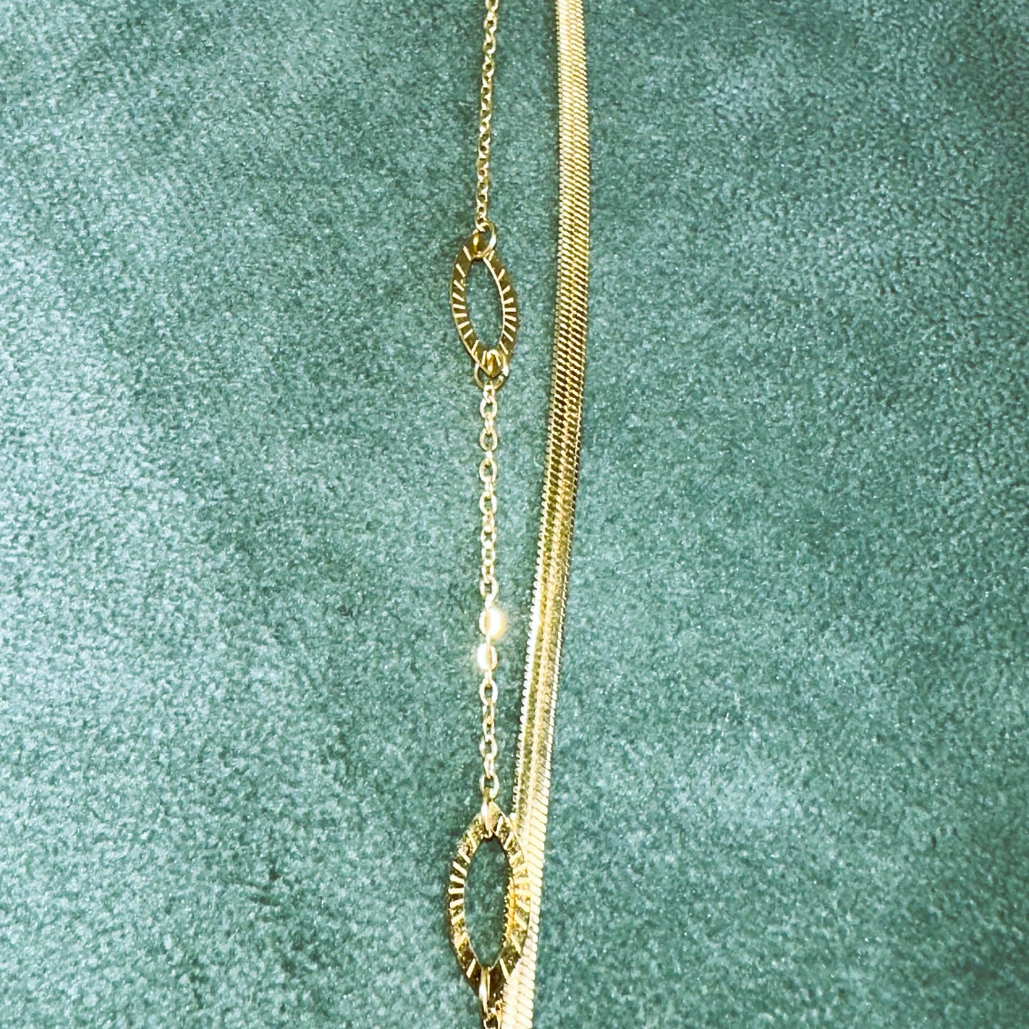 Ovale Zwei-Reihen Armband